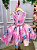 Vestido Stitch e Angel Rosa Tematicos Kids - Imagem 4