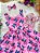 Vestido Infantil Lilo Stitch e Angel com Laço Rosa - Imagem 2
