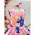 Vestido Infantil Rosa Lilo Stitch e Angel com Laço - Imagem 2