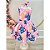 Vestido Infantil Rosa Lilo Stitch e Angel com Laço - Imagem 1
