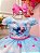 Vestido Infantil Stitch e Angel Apaixonados Azul Festas - Imagem 2