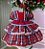 Vestido Junino Caipira Luxo Maça do Amor - Imagem 1