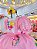 Vestido Infantil Junino Caipira Festas Rosa Colorido Luxo - Imagem 2