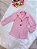Casaco Infantil de Pelúcia Forrado Rosa Brilho e Botões - Imagem 9