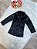Casaco Infantil de Pelúcia Forrado Preto Brilho e Botões - Imagem 4
