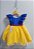 Vestido Infantil Branca de Neve Babados Strass - Imagem 3