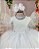 Vestido Batizado Branco Manga Cisne - Imagem 5