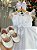 Vestido Batizado Bebe Branco Jardim Encantado - Imagem 2
