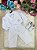 Conjunto Social Batizado Calça Branca - Imagem 1