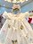 Vestido Infantil Bebê Marfim Jardim Encantado Luxo - Imagem 2