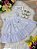 Vestido Infantil Bebê Branco Jardim Encantado Luxo - Imagem 7
