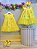 Vestido Infantil Bebê Amarelo Jardim Encantado Renda Luxo - Imagem 2