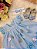 Vestido Infantil Bebê Azul Jardim Encantado Luxo - Imagem 6