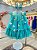 Vestido Infantil Bebê Verde Jardim Encantado Luxo - Imagem 1