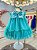 Vestido Infantil Bebê Verde Jardim Encantado Luxo - Imagem 3