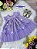 Vestido Infantil Bebê Lilás Jardim Encantado Luxo - Imagem 2