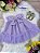Vestido Infantil Bebê Lilás Jardim Encantado Luxo - Imagem 3