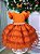 Vestido Infantil Terracota Glitter Festa Luxo - Imagem 3
