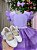 Vestido Infantil Lilas Glitter Festa Luxo - Imagem 2