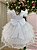 Vestido Infantil Branco Glitter Festa Luxo - Imagem 3