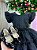 Vestido Infantil Preto Glitter Festa Luxo - Imagem 2