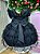 Vestido Infantil Preto Glitter Festa Luxo - Imagem 3