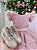 Vestido Infantil Rose Glitter Festa Luxo - Imagem 2