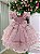 Vestido Infantil Rose Glitter Festa Luxo - Imagem 3