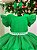 Vestido Infantil Verde Bandeira Glitter Festa Luxo - Imagem 4