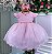 Vestido Jardim Encantado Rosa Bebê - Imagem 1