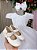 Vestido Infantil Branco Batizado Poa - Imagem 2