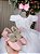 Vestido Infantil Branco com Apliques Rosa - Imagem 2