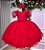 Vestido Infantil Vermelho Festa Luxo - Imagem 2