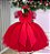 Vestido Infantil Vermelho Festa Luxo - Imagem 6