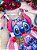 Vestido Stitch Rosa Temáticos Fashionista Festa Infantil - Imagem 4