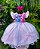 Vestido Lilo Stitch Rosa Bebe com Led Tematicos - Imagem 8