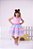 Vestido Infantil Rosa Glitter Babados Festa Luxo - Imagem 8