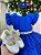 Vestido Infantil Azul Royal Glitter Festa Luxo - Imagem 2