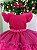 Vestido Infantil Pink Glitter Festa Luxo - Imagem 4
