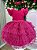 Vestido Infantil Pink Glitter Festa Luxo - Imagem 1