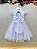 Vestido Infantil Branco Busto Com Renda Batizados Daminhas - Imagem 3