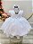 Vestido Infantil Branco Jardim Encantado Festa Renda Luxo - Imagem 2