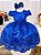 Vestido Infantil Azul Royal Renda Realeza e Pérolas - Imagem 4