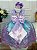 Vestido Infantil Ariel Princesa Renda e Cinto de Pérolas - Imagem 6