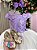 Vestido Infantil Daminha Midi Florista Jardim Encantado Lilas e Off - Imagem 2