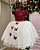 Vestido Infantil Daminha Midi Florista Jardim Encantado Marsala e Off - Imagem 4