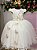 Vestido Infantil Daminha Midi Florista Jardim Encantado Off - Imagem 4