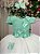 Vestido Infantil Daminha Midi Florista Jardim Encantado Verde Oliva e Off - Imagem 4