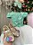 Vestido Infantil Daminha Midi Florista Jardim Encantado Verde Oliva e Off - Imagem 2