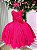 Vestido Infantil Daminha Regata Flores Pink - Imagem 1